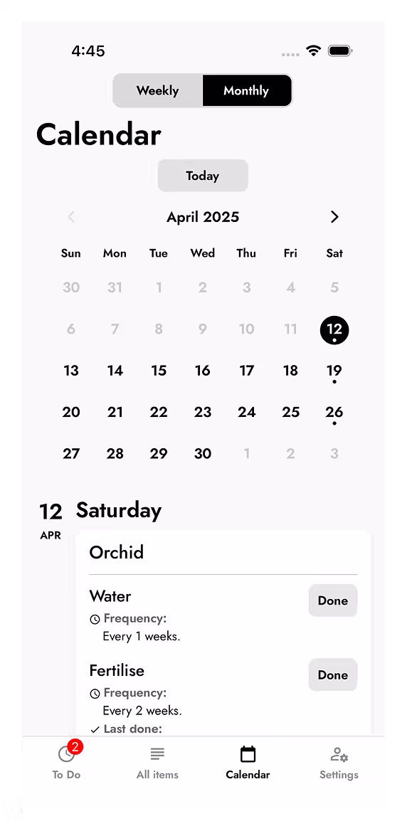 feature calendar